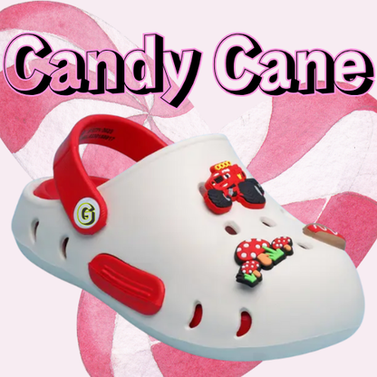 CloudStride Clogs: Candy Cane