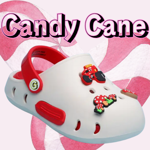 CloudStride Clogs: Candy Cane