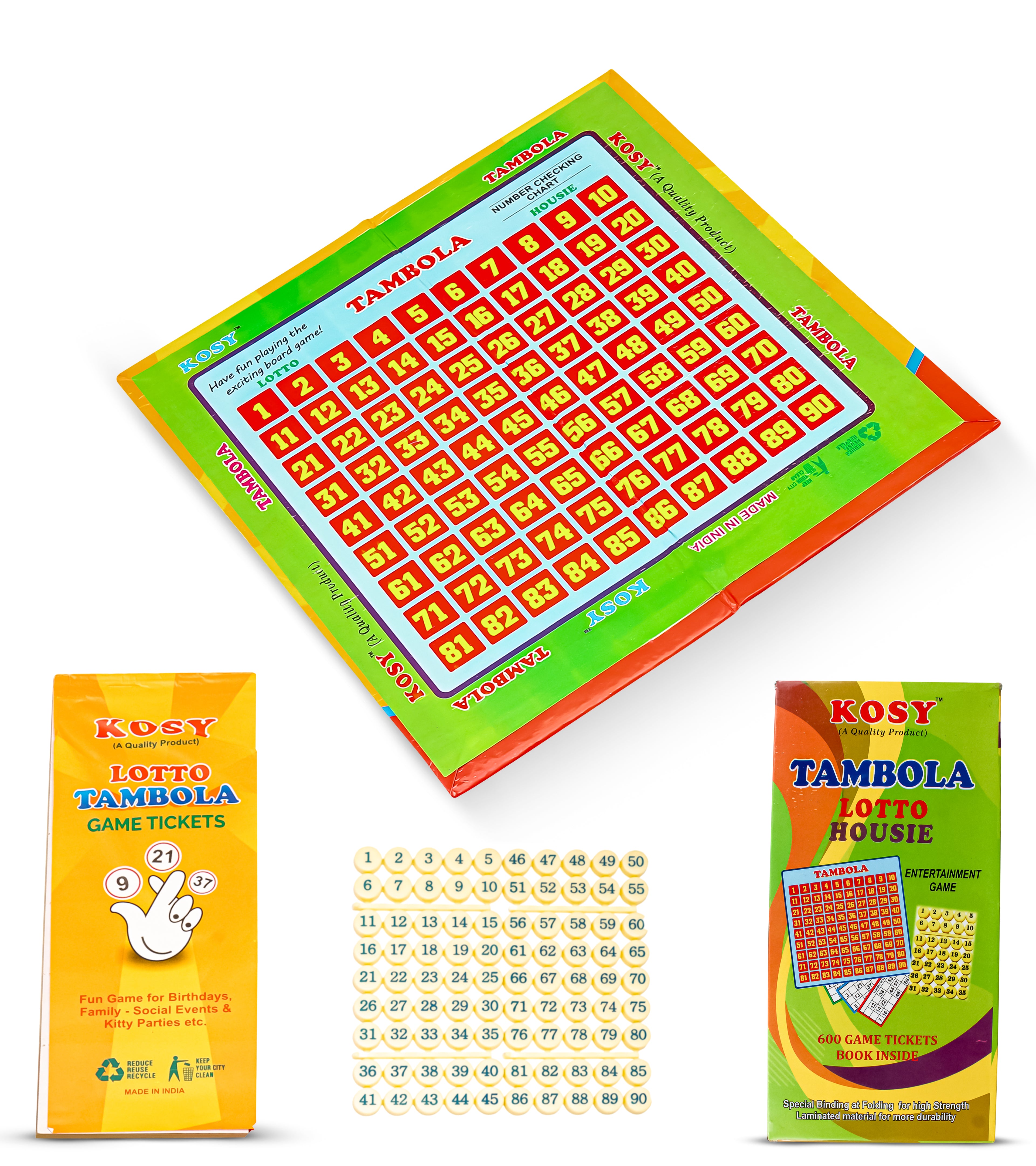 KOSY Tambola Lotto House Game Set