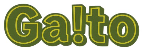 Green text 'Ga!to' on a white background